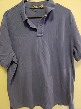 Polo by Ralph Lauren Classic Fit Purple Short-Sleeve Polo Green Pony Size XL